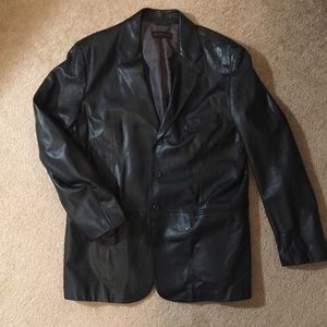 Bruno Magli - Black Soft Leather Blazer